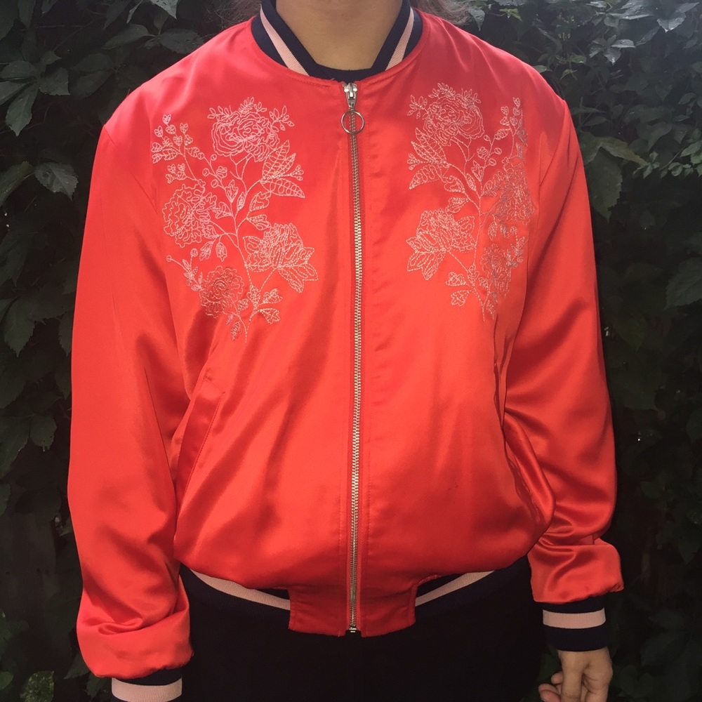 Embroidered Bomber Jacket by H&M